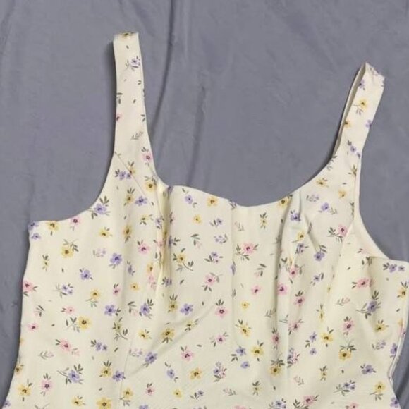 White Floral Mini Dress - Picture 2 of 3